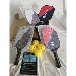 New Helium Patriot Fiberglass Pickleball Paddles Set of 4 Polypropylene Core